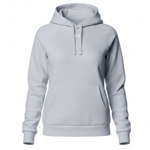 Under Armour Womens Rival Fleece‎ Hoodie Size S Light Grey Oversized Sweatshirt